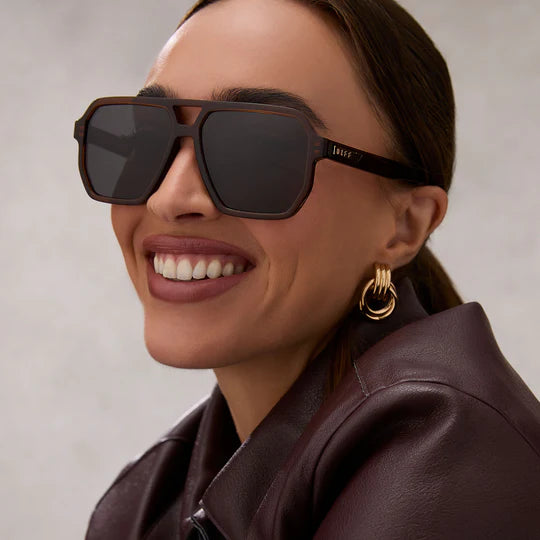 Diff Eyewear Cameron Whiskey + Grey Sunglasses