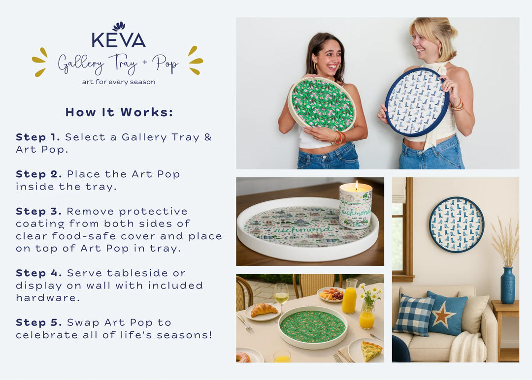 Gold Gallery Art Pop Tray