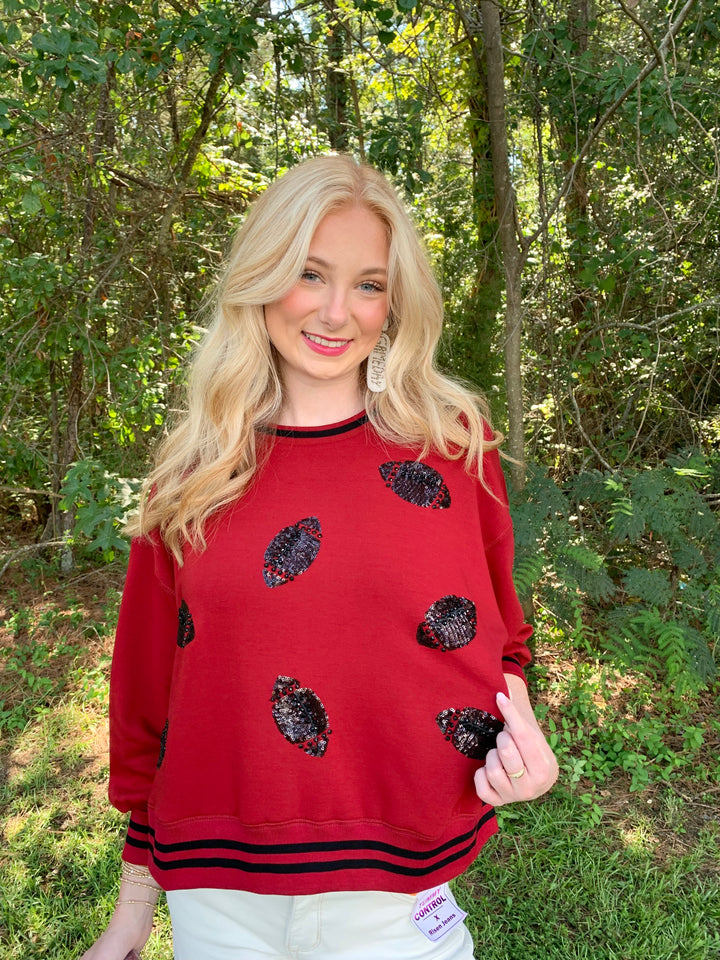 Mary Square Large Footballs Millie Sweatshirt