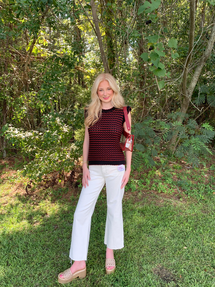Mary Square Wave Oakley Sweater Top
