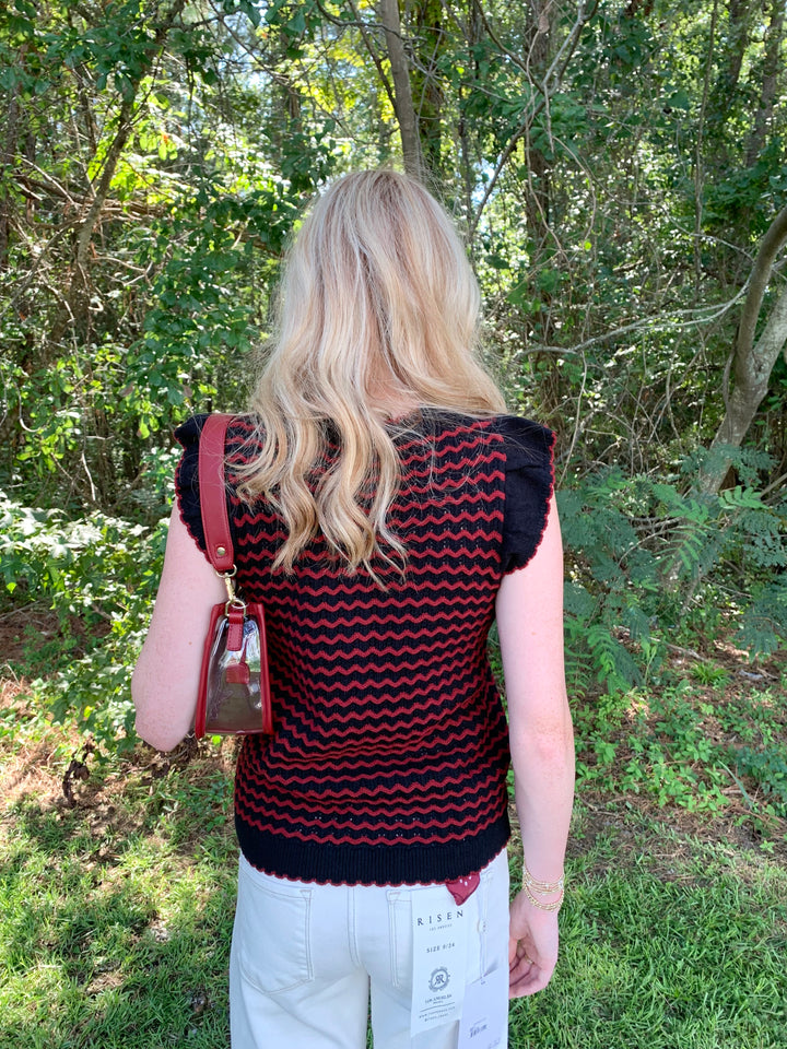 Mary Square Wave Oakley Sweater Top