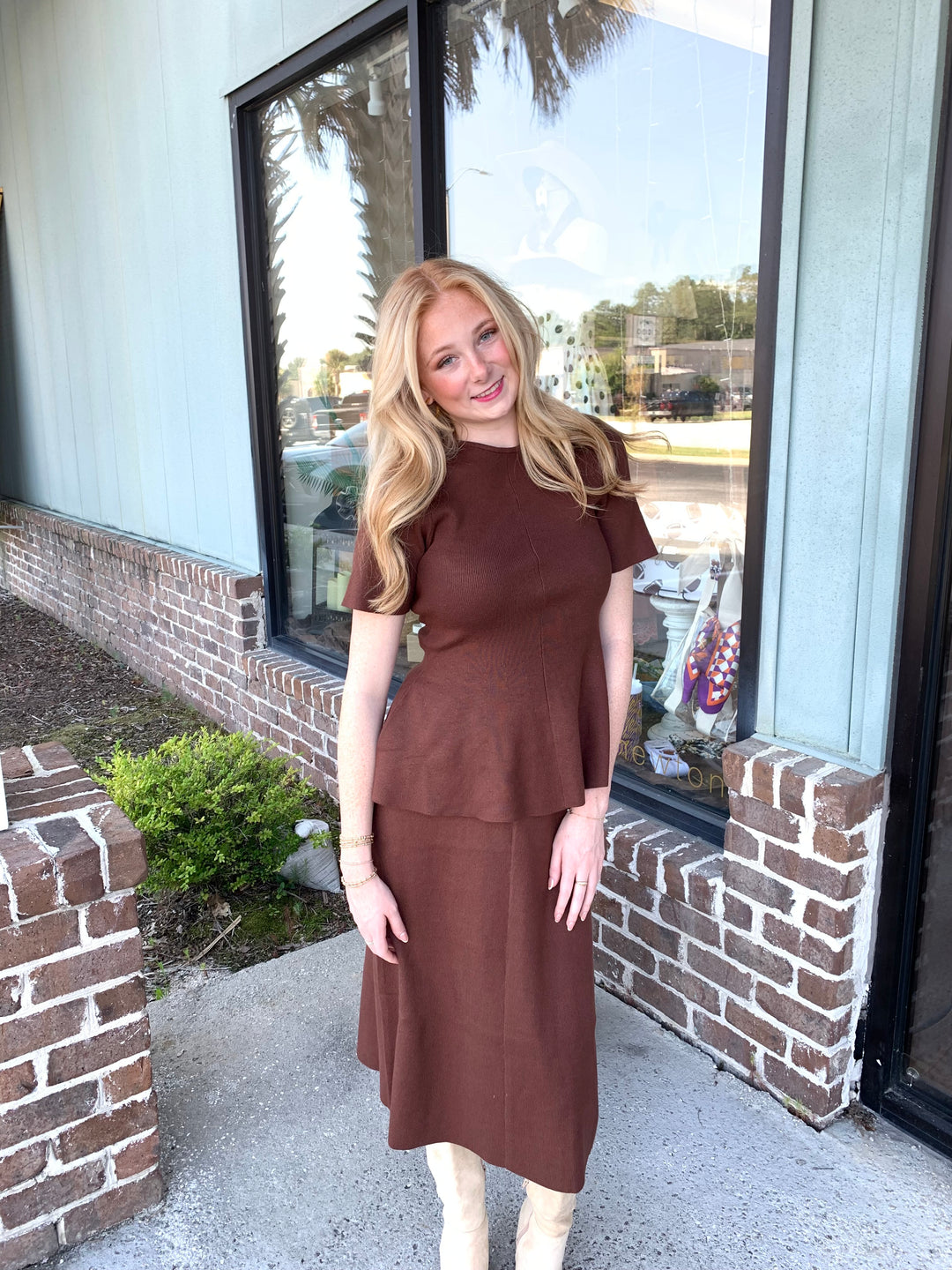 Worth Noting Midi Skirt