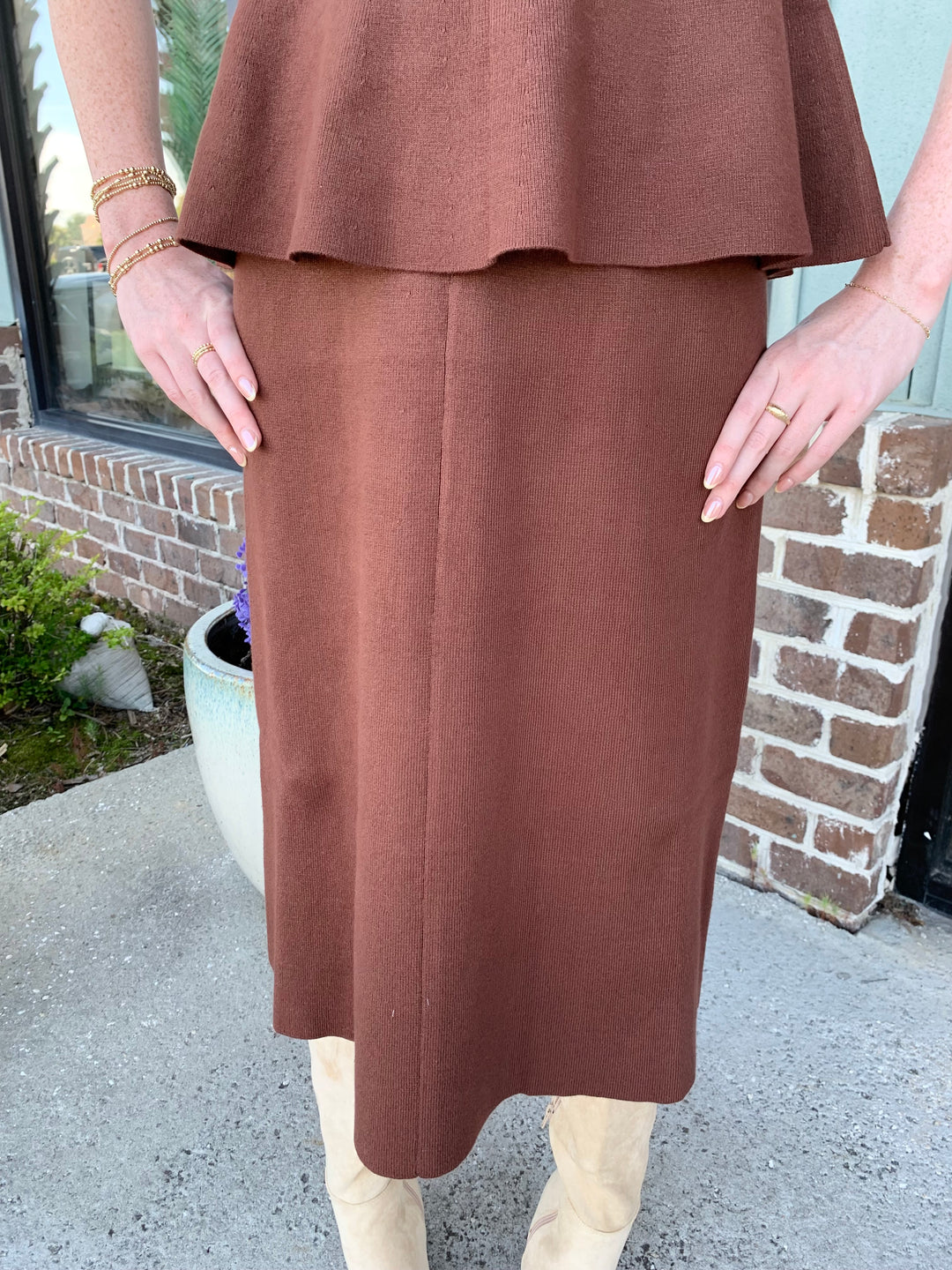 Worth Noting Midi Skirt