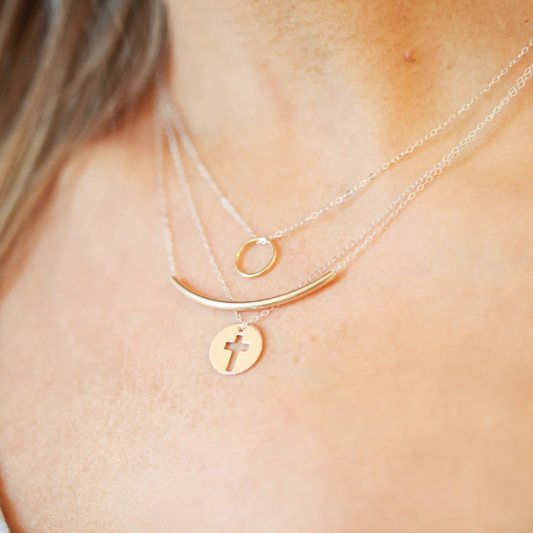 enewton 16" Necklace Gold - Halo Gold Charm