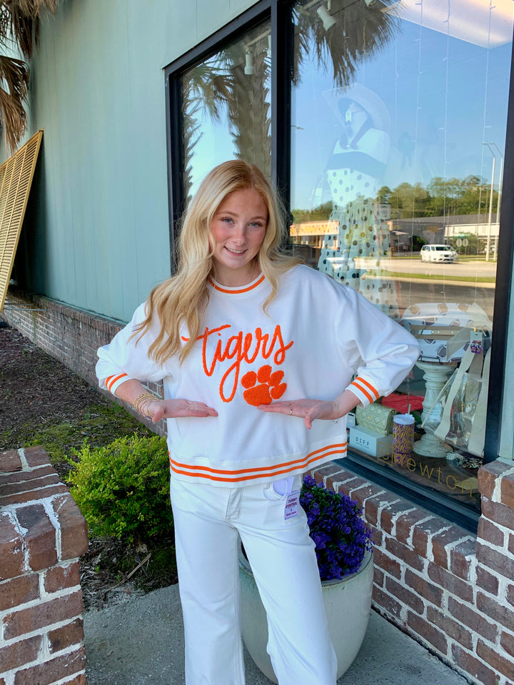 Mary Square Millie Tiger Script Sweatshirt