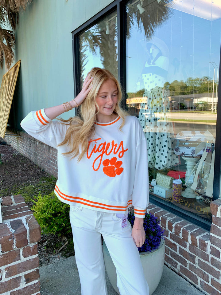Mary Square Millie Tiger Script Sweatshirt