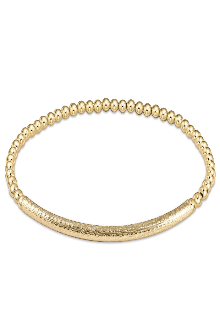 enewton Extends Bliss Bar Textured Gold 3mm Bracelet