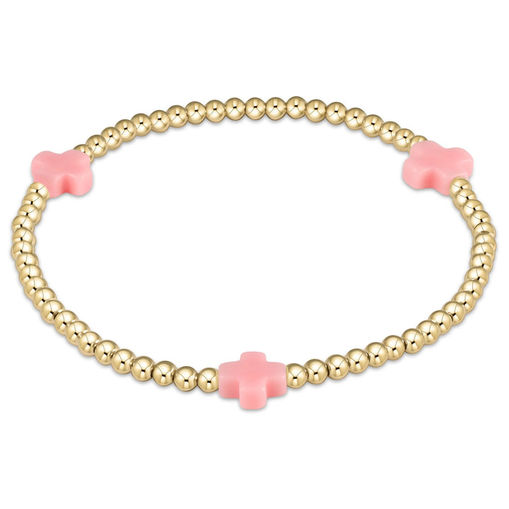 enewton egirl Signature Cross Gold 3mm Bracelet