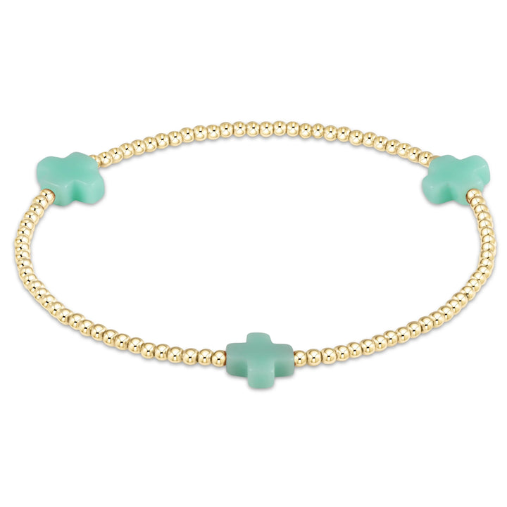 enewton Signature Cross 2mm Gold Bracelet