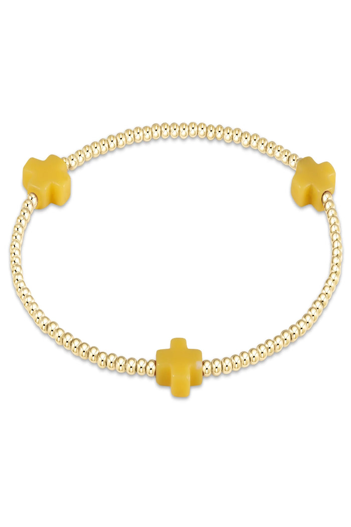 enewton Signature Cross 2mm Gold Bracelet