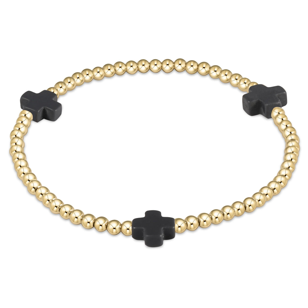 enewton Extends Signature Cross Gold 3mm Bracelet