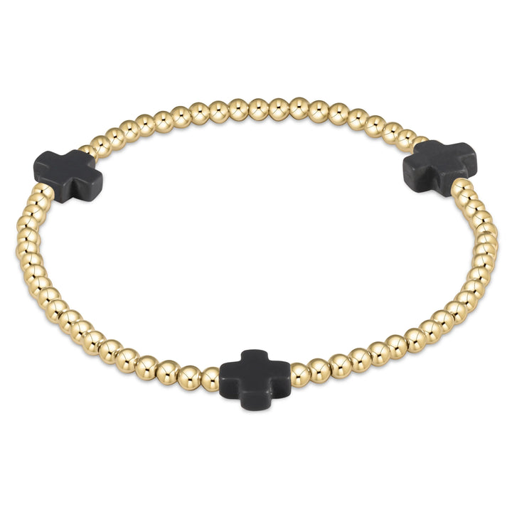 enewton Extends Signature Cross Gold 3mm Bracelet
