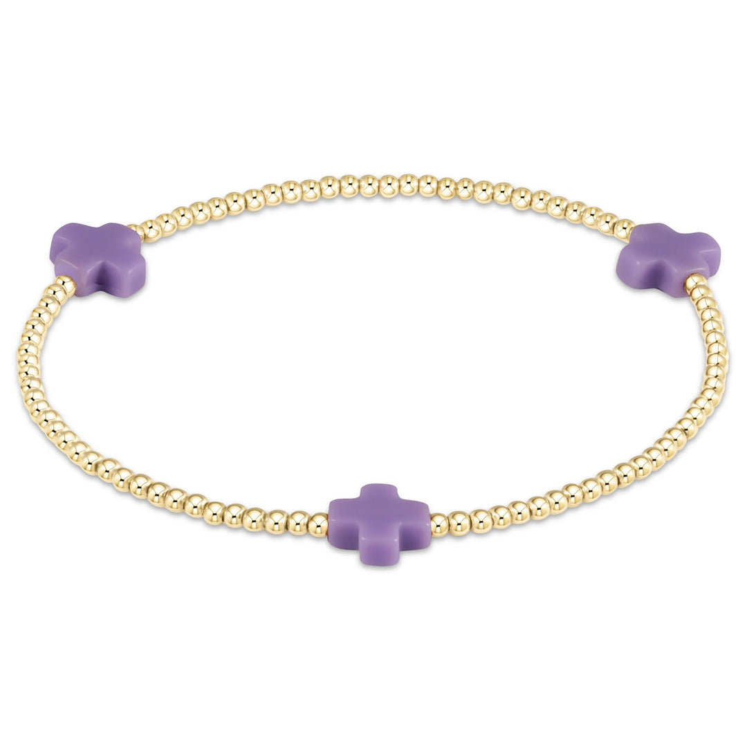 enewton Signature Cross 2mm Gold Bracelet
