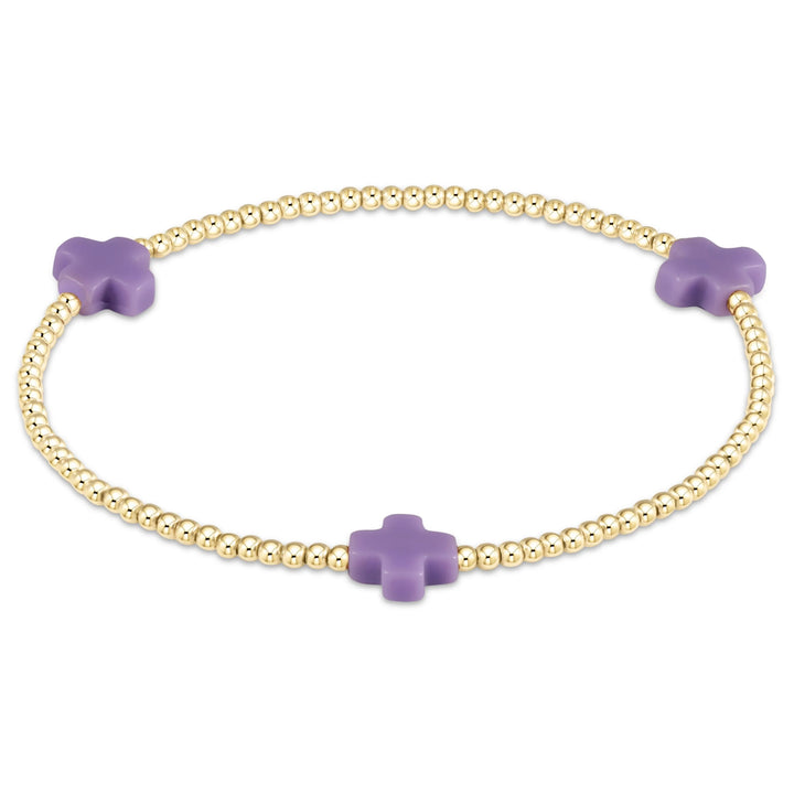 enewton Signature Cross 2mm Gold Bracelet