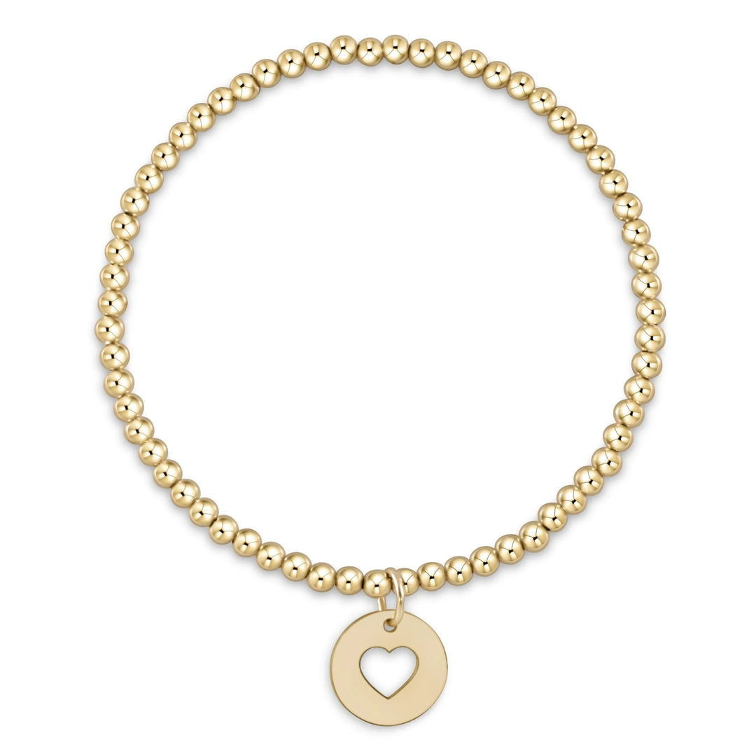enewton Classic Gold 3mm Bracelet - Love Gold Disc