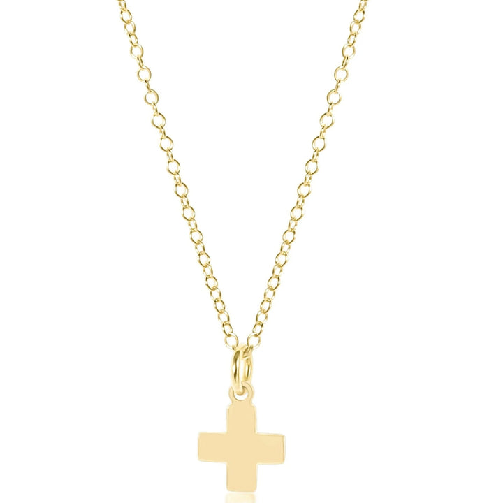 enewton 16" necklace gold - signature cross gold charm