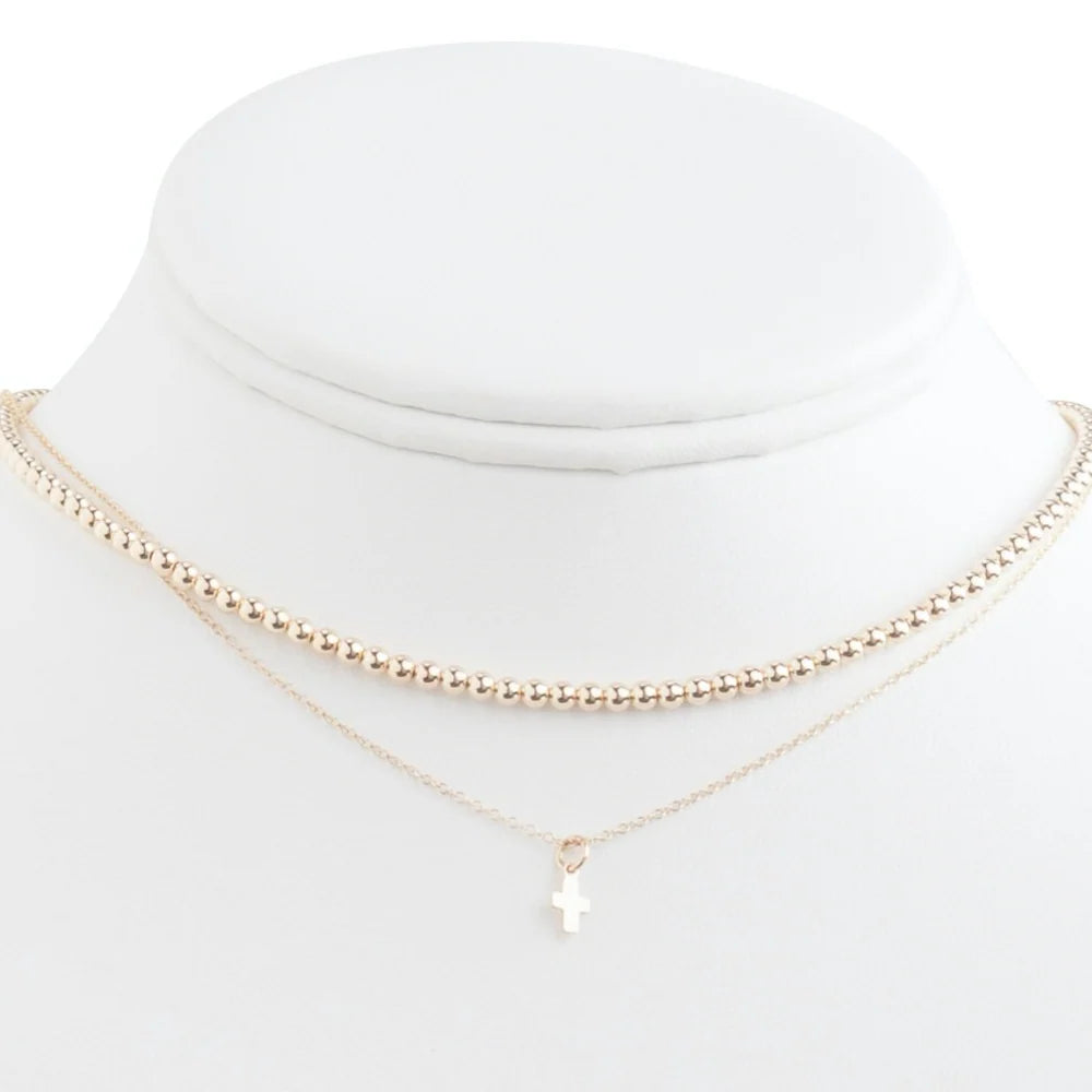 enewton Choker Beaded - Classic Gold 3mm