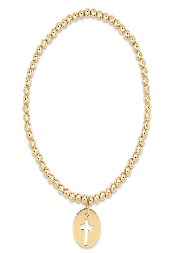 enewton Classic Gold 3mm Bracelet - Blessed Gold Disc