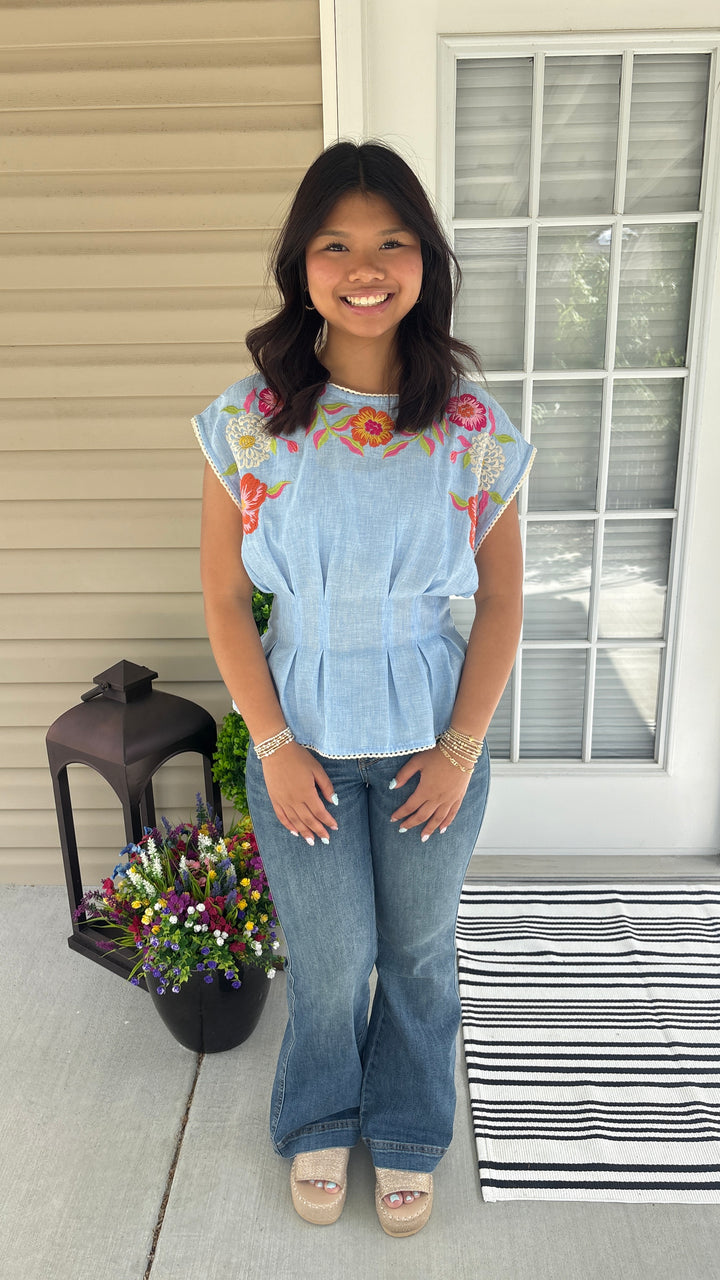 Judy Blue Good Day HW TC Petite Double Button Flare