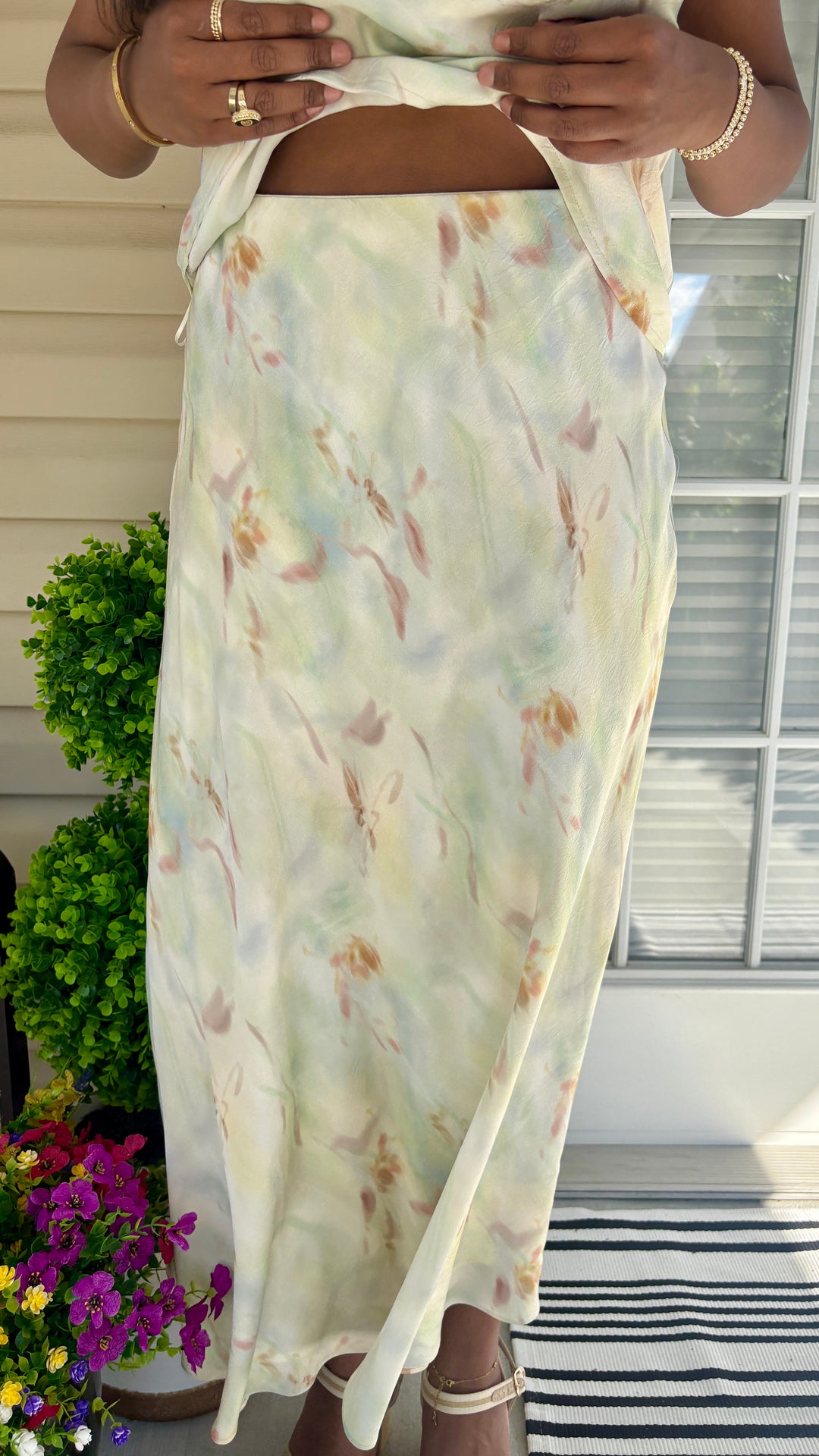 Barbara Satin Skirt