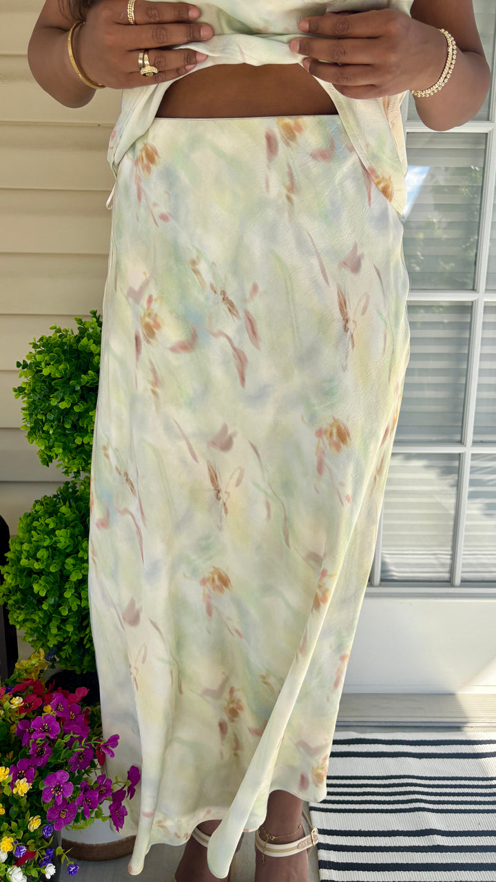 Barbara Satin Skirt