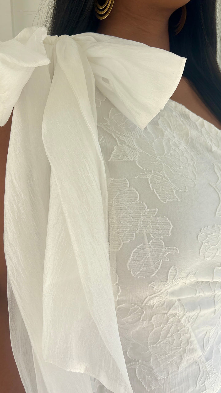 Mercy One Shoulder Bow Dress
