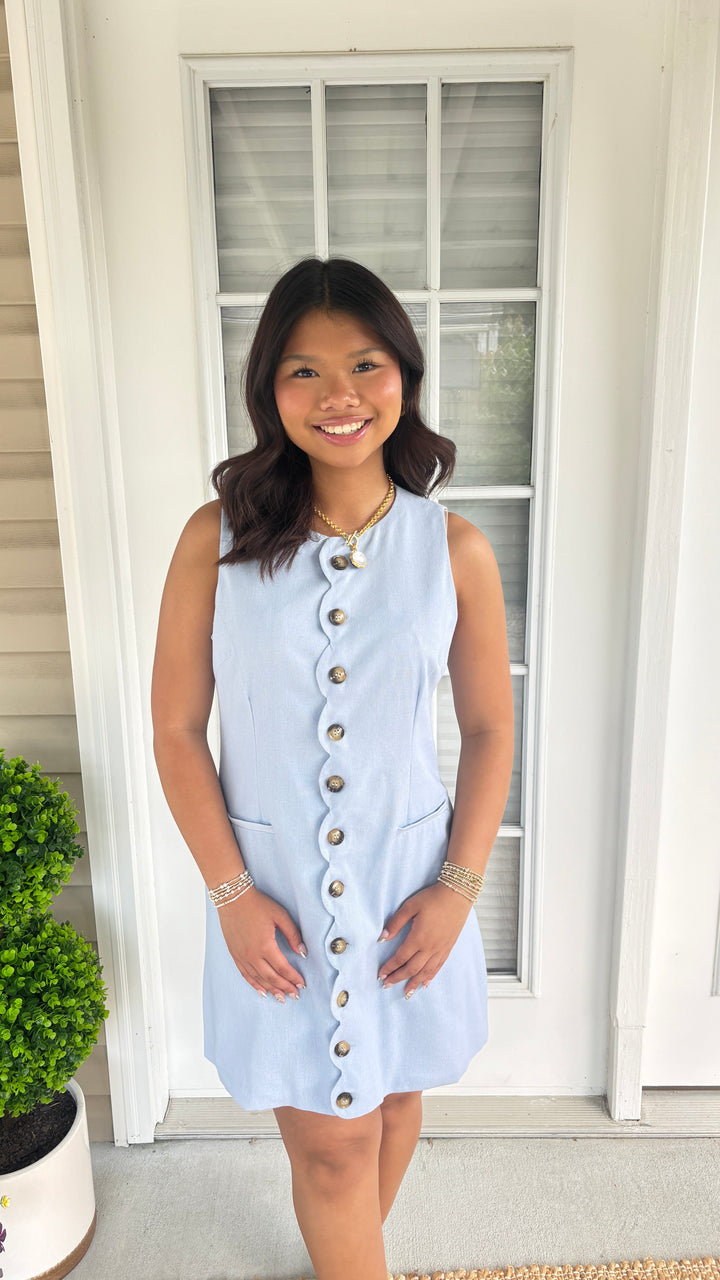 Scallop Edge Dress