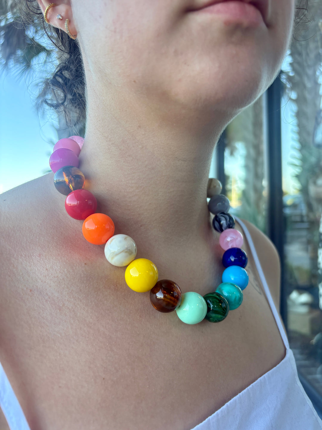 Vibrant Beaded Statement Necklace
