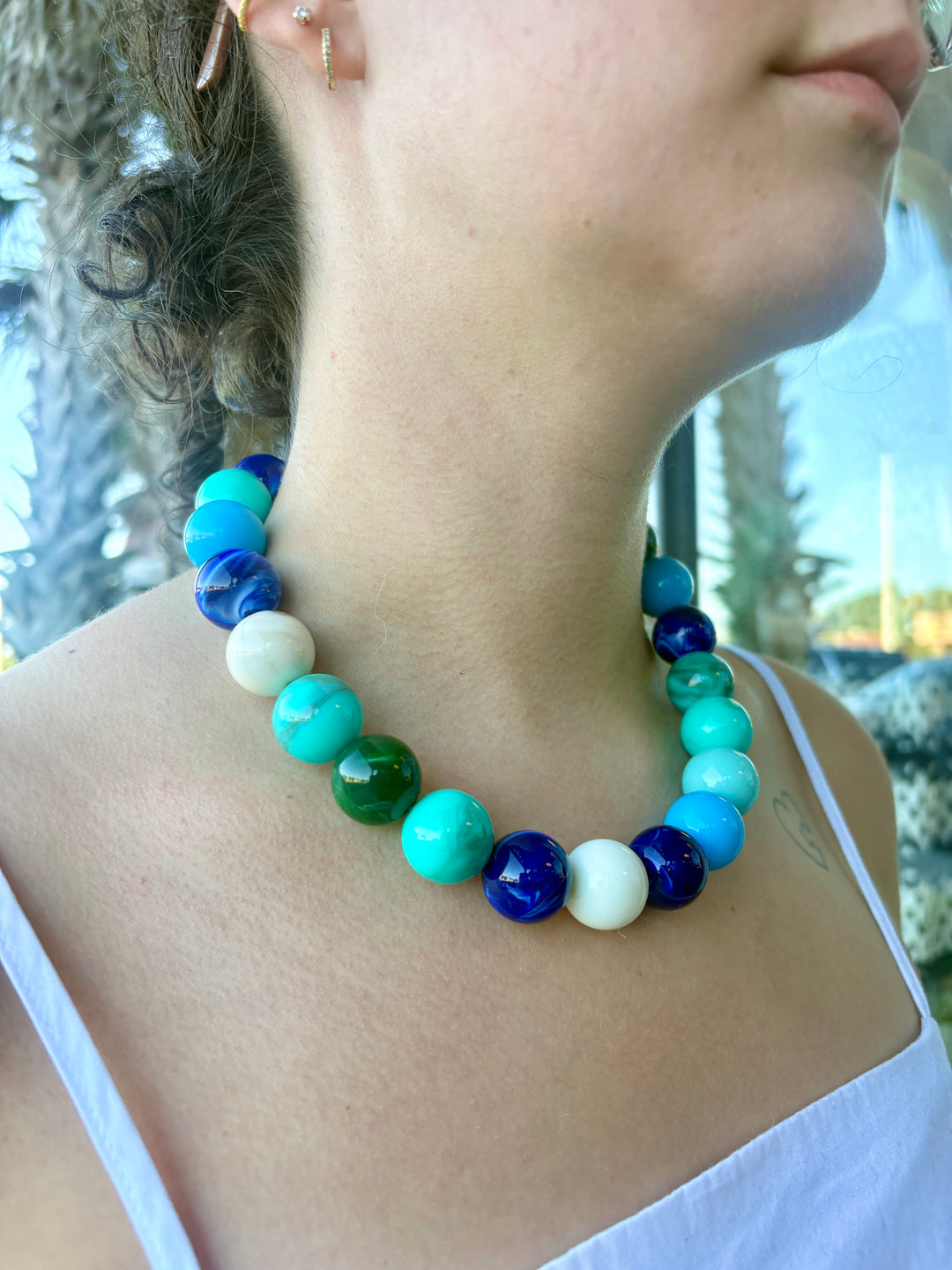 Vibrant Beaded Statement Necklace