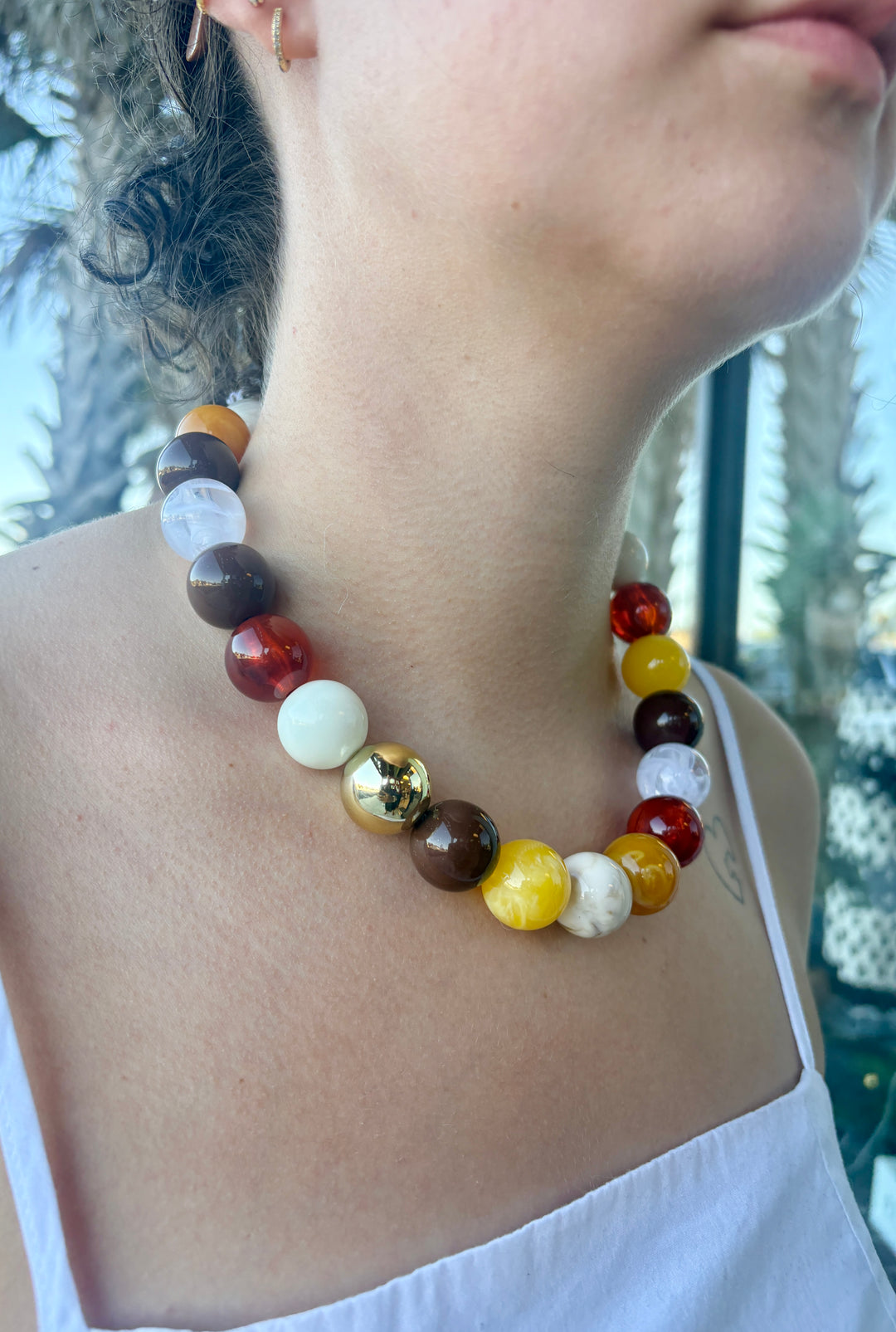 Vibrant Beaded Statement Necklace