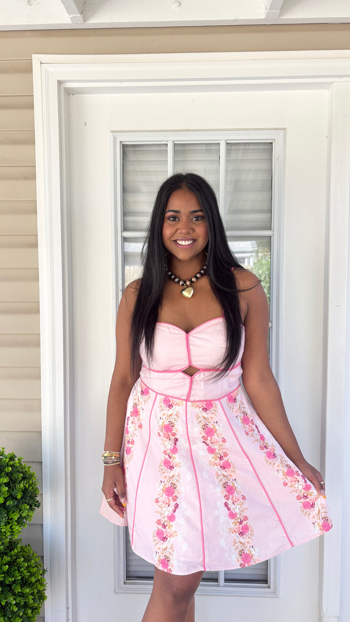 Cross Your Mind Floral Dress