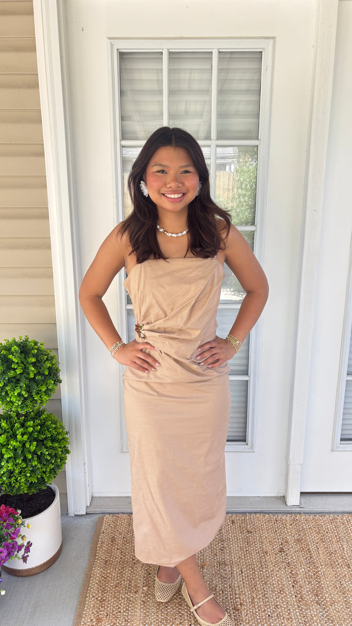 Reality In Motion Linen Midi