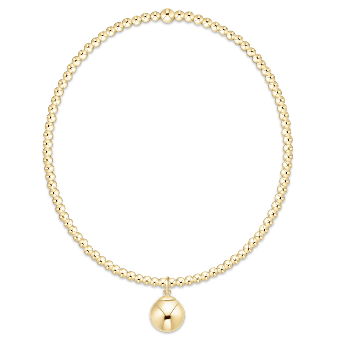 enewton Classic Gold 2mm Bracelet - Classic Gold 8mm Charm