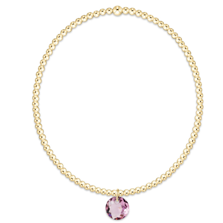 enewton Classic Gold 2mm Bracelet - Reflection Small Charm