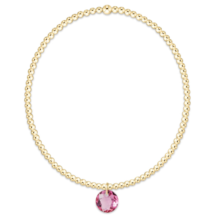 enewton Classic Gold 2mm Bracelet - Reflection Small Charm