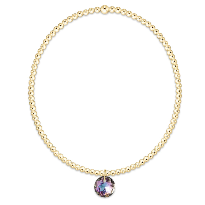 enewton Classic Gold 2mm Bracelet - Reflection Small Charm