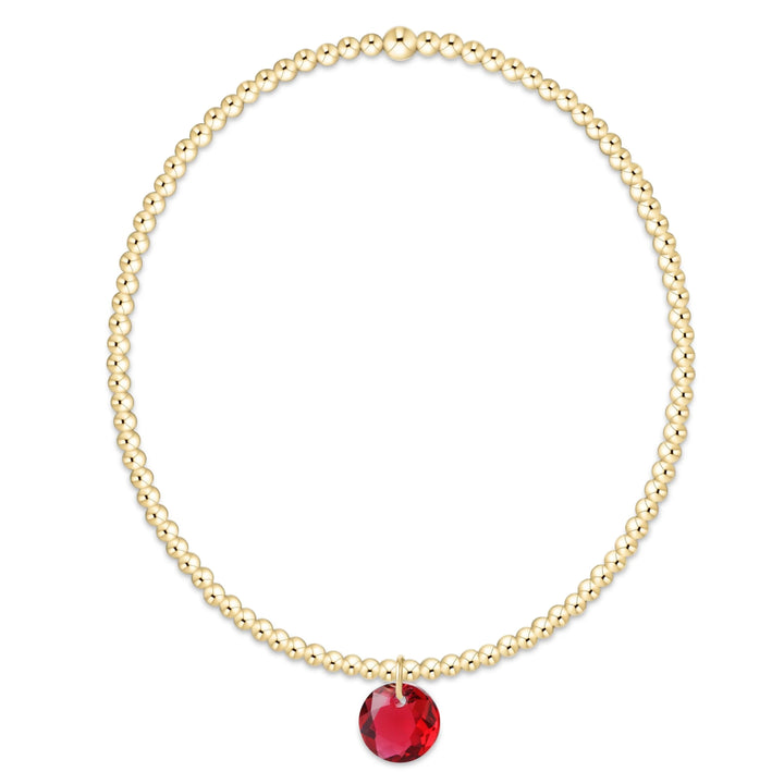 enewton Classic Gold 2mm Bracelet - Reflection Small Charm