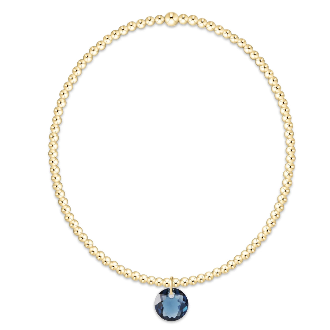 enewton Classic Gold 2mm Bracelet - Reflection Small Charm