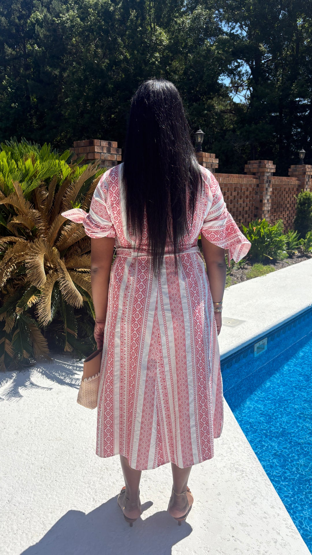 Crimson Weave Midi