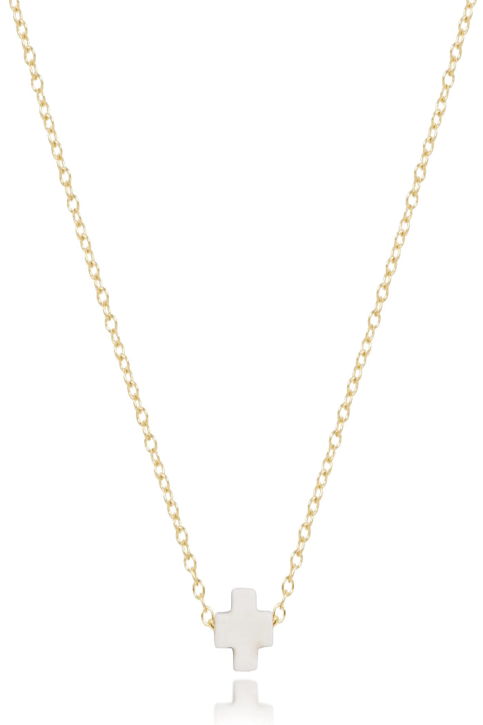 enewton 16" Necklace Gold - Signature Cross Small