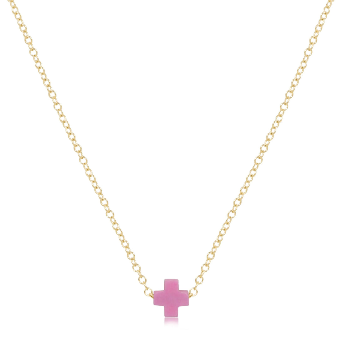 enewton 16" Necklace Gold - Signature Cross Small