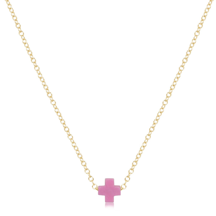 enewton 16" Necklace Gold - Signature Cross Small