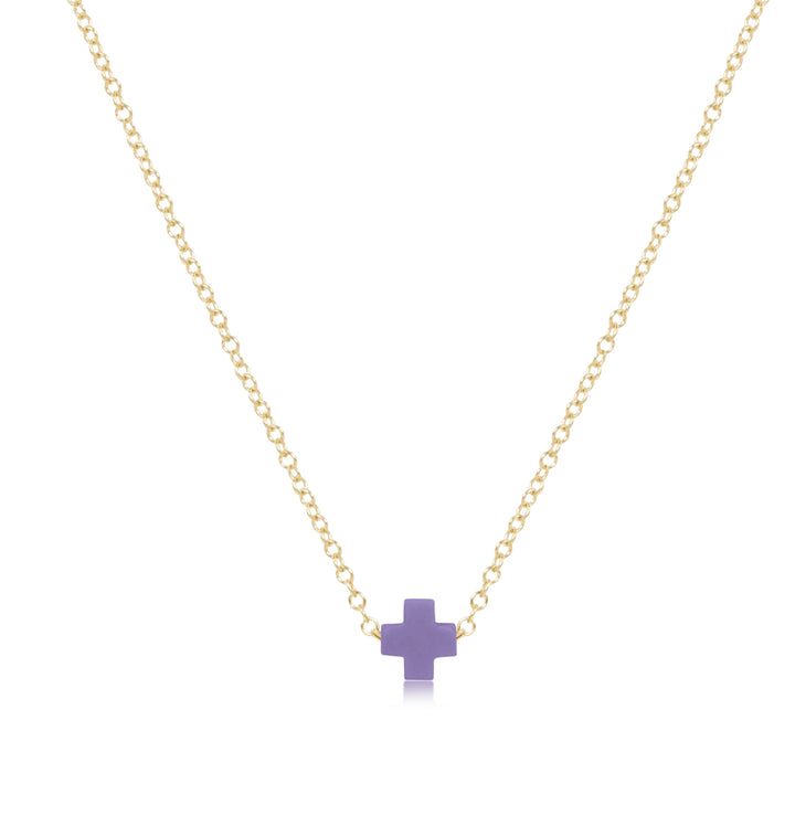 enewton egirl 14" Necklace Gold - Signature Cross Small
