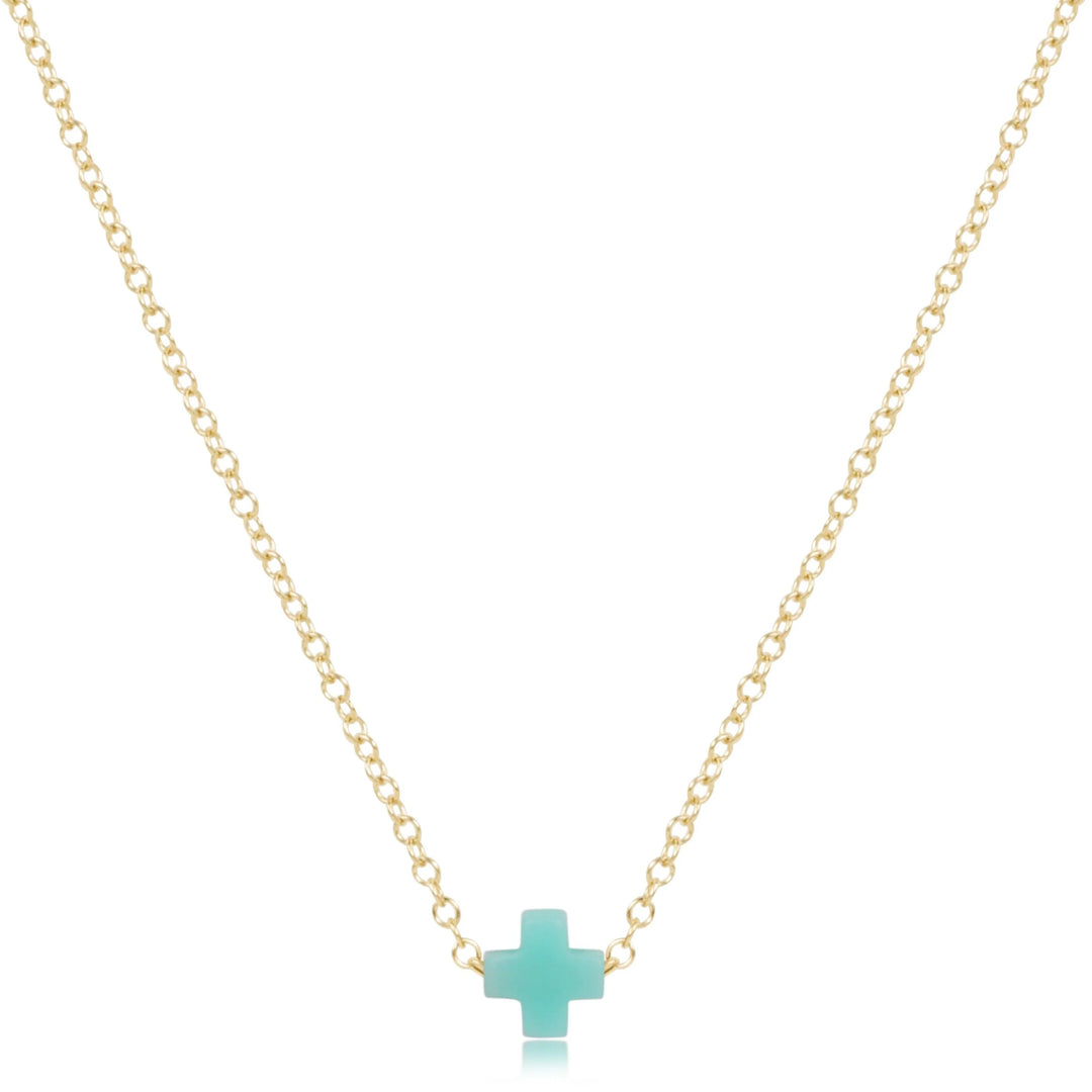 enewton 16" Necklace Gold - Signature Cross Small