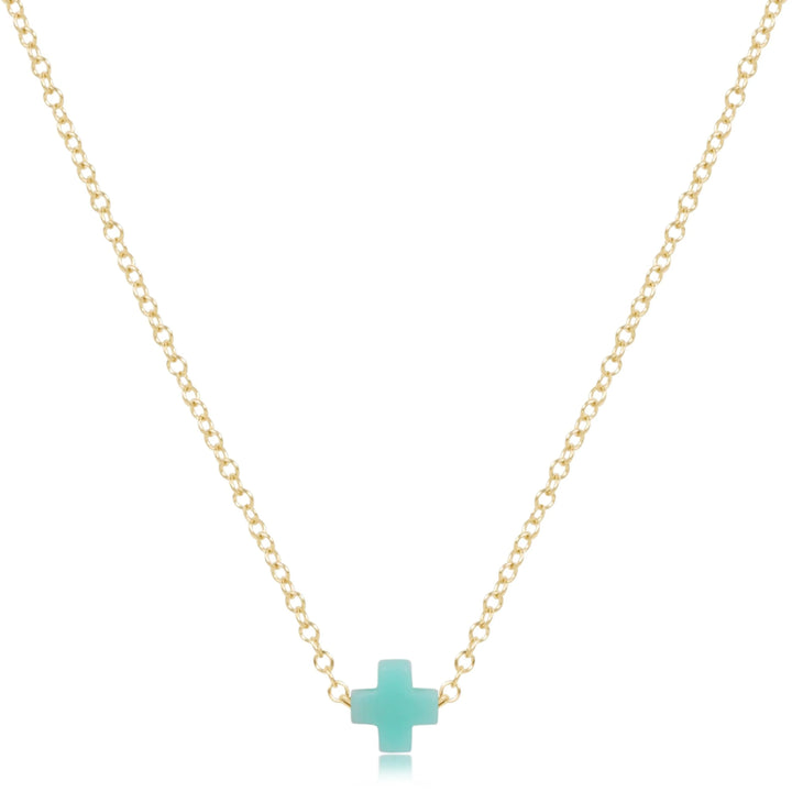 enewton 16" Necklace Gold - Signature Cross Small