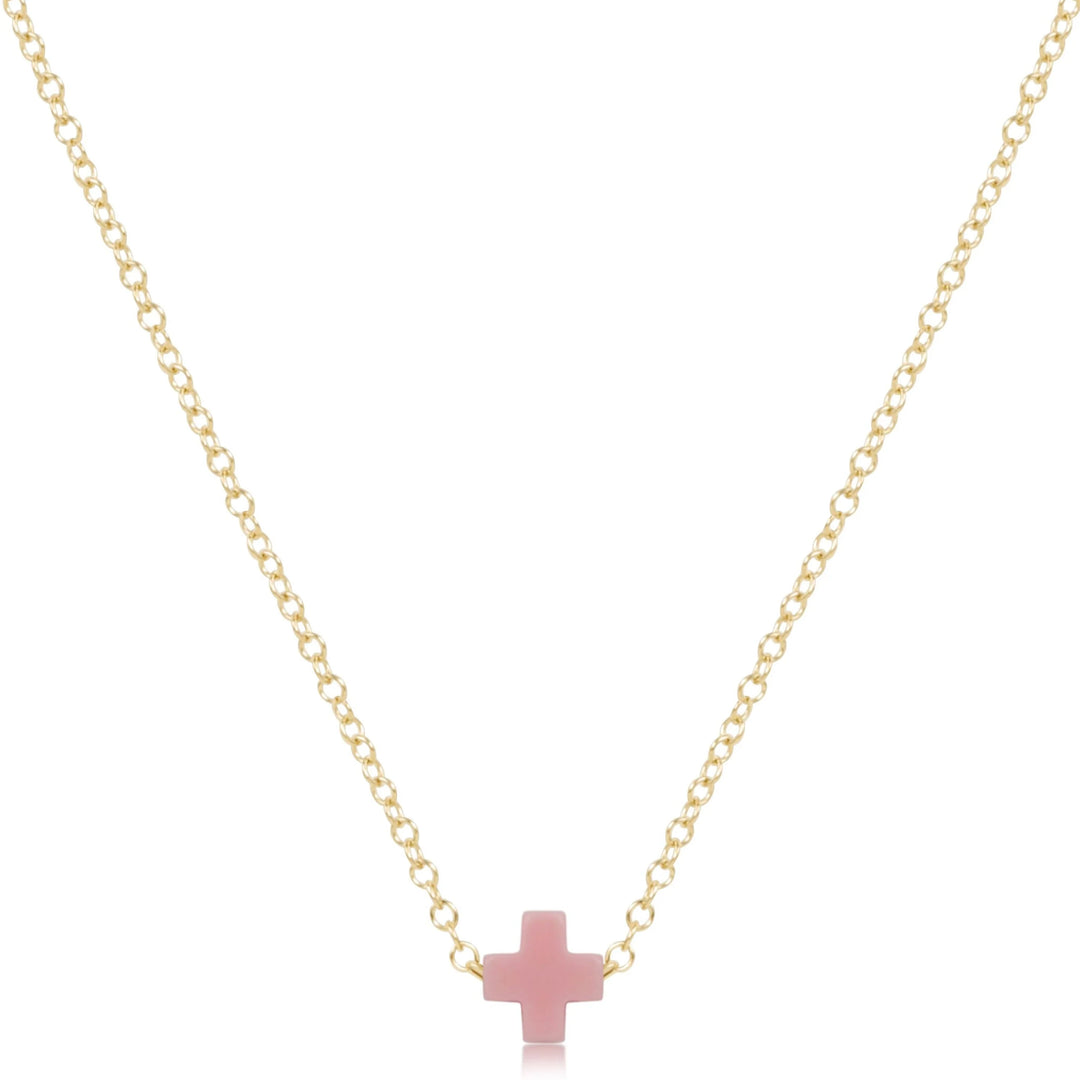 enewton 16" Necklace Gold - Signature Cross Small
