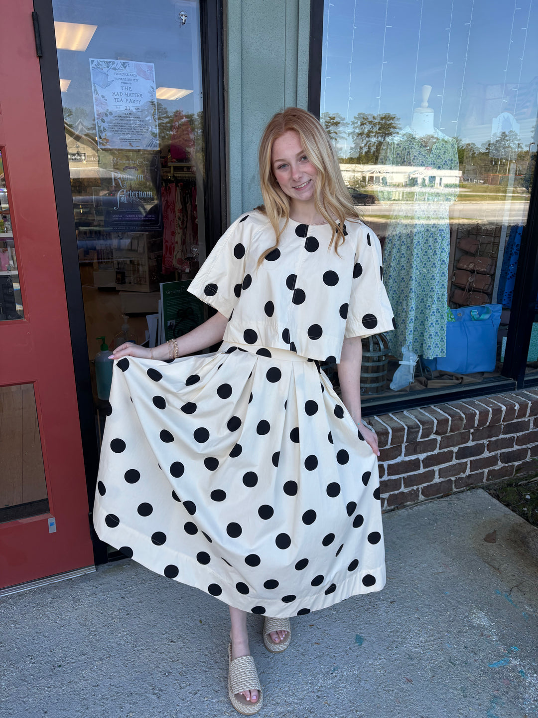 Polka Dot Fun Back-Tie Top