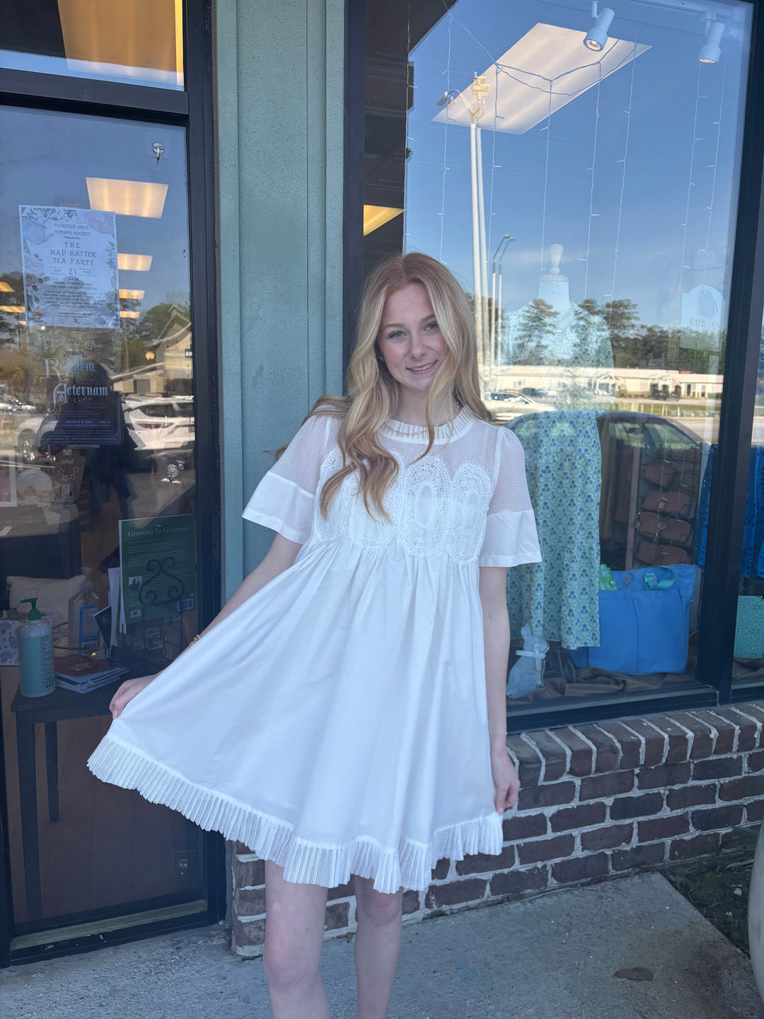 Storybook Lace Applique Dress