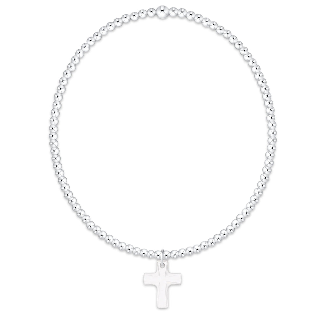 enewton Classic Sterling 2mm Bracelet - Blessed Crystal Charm