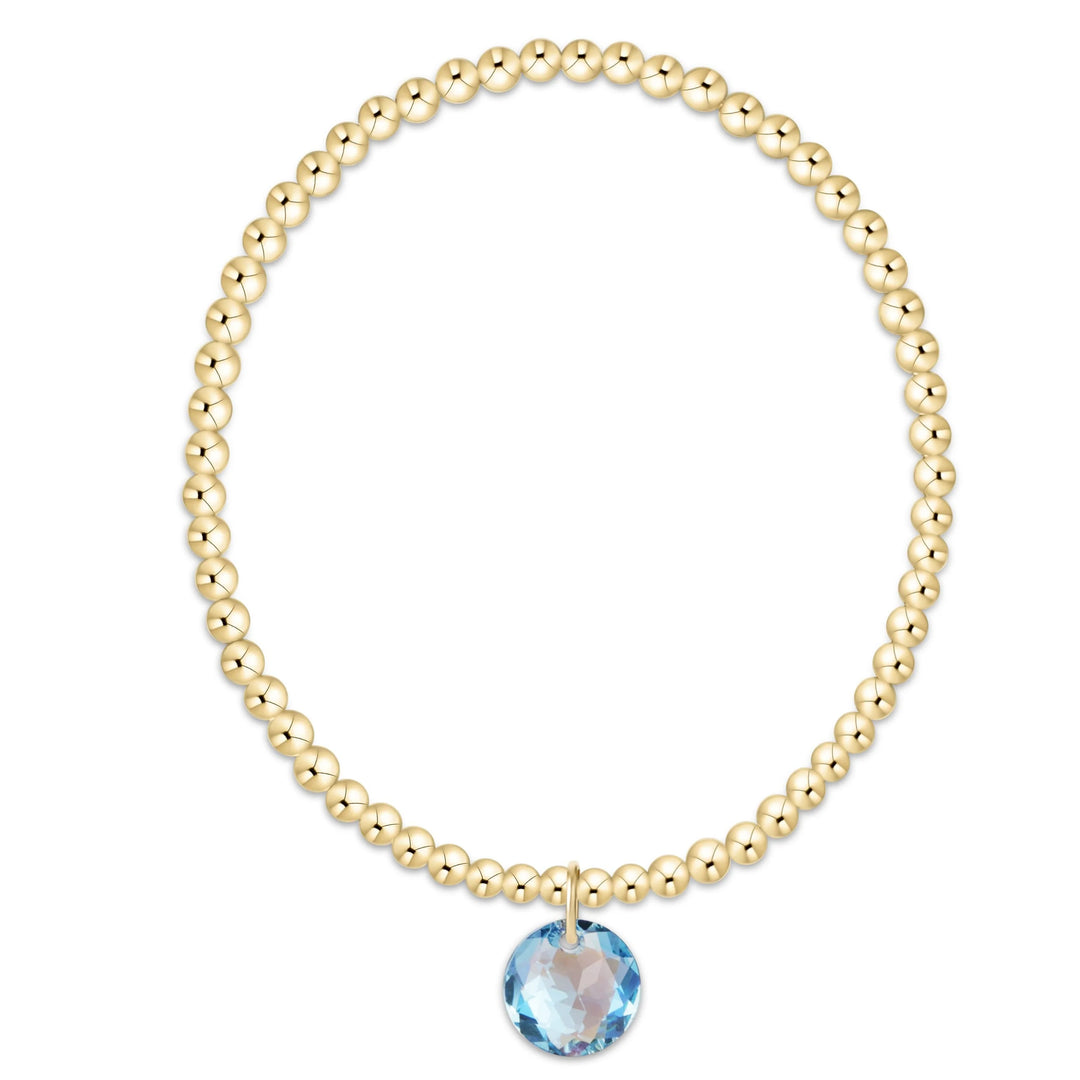 enewton Extends Classic Gold 3mm Bracelet - Reflection Charm